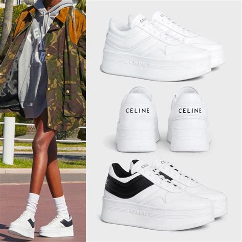 celine high top sneaker|celine white platform sneakers.